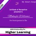 2020 MSK Certificate